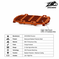 Grille de protection inférieure en alliage d'aluminium Zhicheng CNC pour pare-brise avant et radiateur de motos routières/tout-terrain/double usage