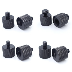 Adaptador de montaje de tornillo de aleación de aluminio 1/4-20, conversión de cabeza redonda M4 M5 M6 M8 M10 para equipos de fotografía - Product Image 1