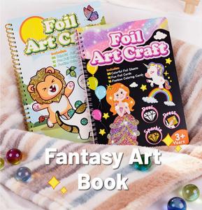 <span class=keywords><strong>Libro</strong></span> de Colorear con Láminas Brillantes de Animales Espaciales, 6 Temas, Manualidades con Láminas Doradas, Regalo Creativo Hecho a Mano para Niños, 16 Colores Brillantes - Product Image 2