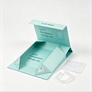 FX OEM Custom Foldable Magnetic Box for Dental Lab Orthodontic Storage <b>Case</b> <b>Retainer</b> Implant Display Packaging - Product Image 3