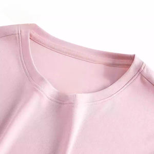 Camiseta Deportiva de Manga Corta para Mujer, Cuello Redondo, Color Sólido Informal, con Estampado de Sublimación y Logotipo Personalizado OEM - Product Image 5