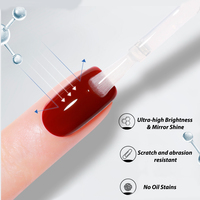 KODIES Hema-Free 15ml Vernis à Ongles Gel Top Coat Sans Résidu Brillant LED UV Logo Personnalisé Nail Art Résistant aux Taches Végétalien