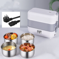 Boîte Bento Chauffante Électrique, Réchauffe-Plat Électrique 3 en 1