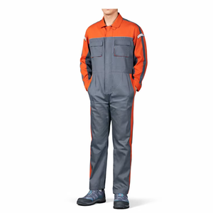 ชุดแจ็คเก็ตและกางเกงทำงานสะท้อนแสง โพลีเอสเตอร์คอตตอน ยี่ห้อเกาหลี รุ่น TB-721 [T-BUC] OEM/ODM พร้อมขอบเอวยางยืด - Product Image 1