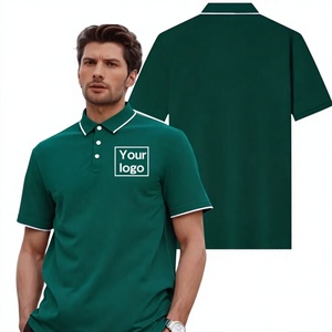 Men's White Short Sleeve for Shirt Polyester/Cotton Jersey Fabric Breathable Casual Design Front Logo Digital Printed Knitted - Product Image 5