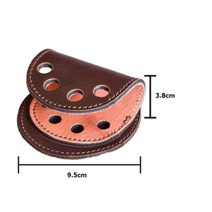 Portaplumas de cuero genuino, soporte creativo para bolígrafos con adhesivo, regalo de escritorio, decoración de oficina, soporte para bolígrafos, bolígrafo adhesivo para firmas. - Product Image 3