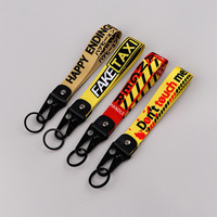 Nouveau porte-clés bracelet tendance et fiable, avec citation amusante, réfléchissant, personnalisé, pour motards, style motard, avec porte-carte d'identité tactique