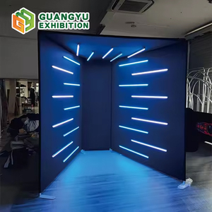 Phổ biến hợp kim nhôm vỏ căng thẳng vải Bìa 360 Vogue Photo Booth bao vây Tùy chỉnh chống nhăn vải photobooth - Product Image 2