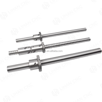 Vis à billes de haute précision avec écrou à bride en acier GCr15, assemblage usiné CNC pour système de mouvement linéaire de routeur CNC
