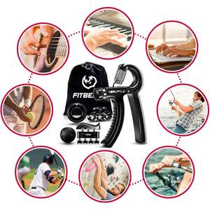 Kit de Agarrador de Mano de Acero Inoxidable y Goma Resistente, Ajustable, Portátil, Antideslizante, para Fortalecer el Antebrazo, Uso Doméstico - Product Image 5