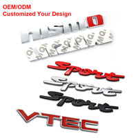 Créez votre propre emblème de voiture personnalisé en plastique ABS chromé, logo 3D, badge de voiture, autocollant en lettres chromées, emblèmes de voiture, badges en gros
