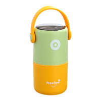 Lonchera Aislada de Acero Inoxidable 304, Lonchera Bento Portátil de Doble Nivel a Prueba de Fugas, para Regalos Corporativos y Productos Promocionales