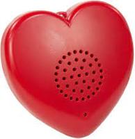 Module d'enregistreur de son vocal en forme de coeur de haute qualité Module de conversation en 30 secondes pour un montage personnalisé sur des animaux en peluche