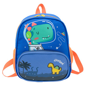 새로운 한국 스타일 작은 공룡 학생 가방 만화 귀여운 유치원 배낭 방수 나일론 소재 경량 - Product Image 3