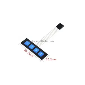 Panel de Control de teclado, interruptor de membrana de matriz de 4 teclas, 1x4, SCM, Teclado extendido, súper Delgado