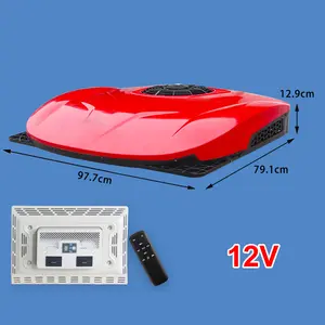 Hot Sale Integrated Roof Mounted DC 12v 24v Electric Parking Air Conditioner For Car