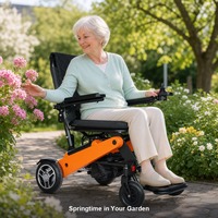 Chariot de Mobilité Haute Sécurité avec Système d'Arrêt Magnétique Fiable, Châssis Pliable pour Usage Quotidien des Personnes Âgées, Certifié CE