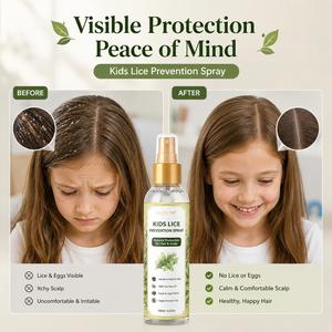 <span class=keywords><strong>Spray</strong></span> Démêlant Quotidien pour Cuir Chevelu, Facile à Démêler, Protection <span class=keywords><strong>Anti</strong></span>-<span class=keywords><strong>Poux</strong></span> pour Enfants (Usage Scolaire) - Product Image 5