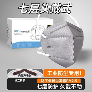 หน้ากากกันฝุ่น KN95 พร้อมวาล์ว คาร์บอนกัมมันต์ 3 ชั้น ป้องกันสารเคมี - Product Image 4