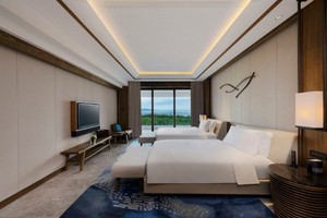 Lits d'hôtel doubles en bois de luxe pour hôtels SHIYI <span class=keywords><strong>InterContinental</strong></span> Resorts - Product Image 2