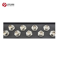 LIYUAN Panel Patch BNC 1U Baru 19'' LY-PP-BNC02-24P dengan 12 16 24 32 Port Jaringan Hitam