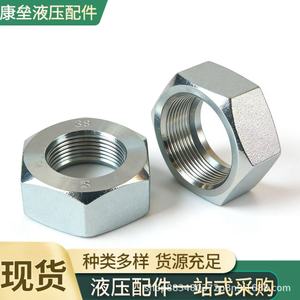 Écrou autobloquant métrique M10 zingué pour raccord de tuyauterie hydraulique, installation de gaz, classe 8.8 - Product Image 4