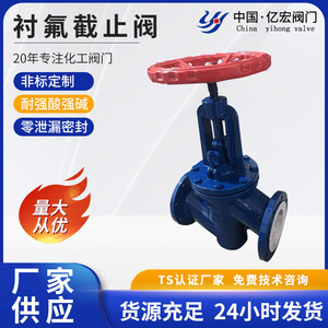Vanne à opercule en fonte avec revêtement en fluoropolymère pour milieux corrosifs, Vanne d'arrêt personnalisable OEM - Product Image 5