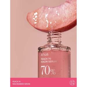 Suero Facial Anua Peach 70 con Niacinamida 30ml para el Cuidado del Tono y la Opacidad de la Piel con Vitamina B12, Ligero e Hidratante - Product Image 3
