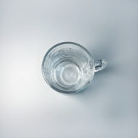 Verre à bière classique transparent 400 ml en verre cristal soufflé à la bouche, marque JL, pour les fêtes - Collection 2026