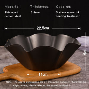 <span class=keywords><strong>Molde</strong></span> <span class=keywords><strong>de</strong></span> pastel <span class=keywords><strong>de</strong></span> crisantemo <span class=keywords><strong>de</strong></span> acero al carbono antiadherente negro, herramienta para hornear <span class=keywords><strong>de</strong></span> fácil liberación antiadherente <span class=keywords><strong>de</strong></span> 6 pulgadas - Product Image 5