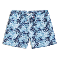 Short de bain pour homme OEM personnalisé, taille mi-haute, style boxer, pour sport, gym et plage, avec fermeture élastique, respirant, séchage rapide, imprimé numériquement