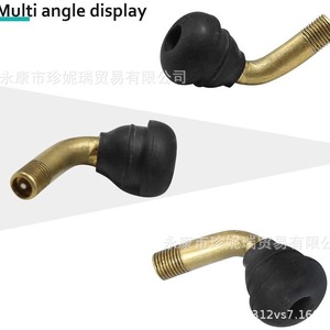 Tige de valve PVR70 de 19 mm, type courbé et droit, pour l'entretien et la réparation des pneus sans chambre à air des quads, des scooters et des motos - Product Image 1
