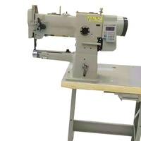 Machine à coudre industrielle robuste à point noué, avec lit cylindrique en fer et moteur haute vitesse