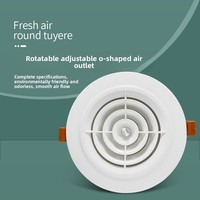 Clip de fixation circulaire ABS pour grille d'aération de système d'air frais, sortie d'air, conduit d'air de retour, prise d'air, couvercle de ventilation d'échappement Chine