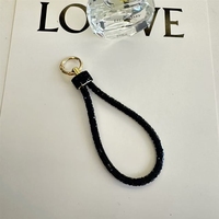 Porte-clés de poignet en strass, cordon scintillant en cristal, sangle courte pour clés, porte-clés décoratif multicolore, cadeau pour fille et femme