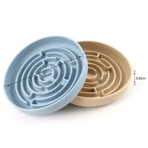 Eco-Life Easy Clean Dog Slow Bowl Anti Choke Feeder Non-Skid And Non-Spill Dog Slow Feeder Bowl Silicone Pet Bowl