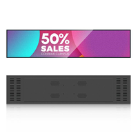 Écran tactile commercial ultra-large de 48,8 pouces, résolution Android OS, vente chaude, écran LCD tactile étiré pour métro
