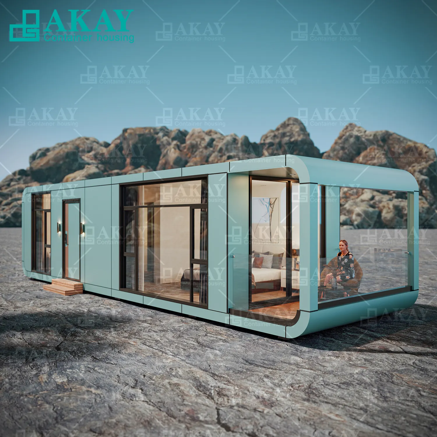 Prefab House AKAY factory Container House vessel demountable capsule house