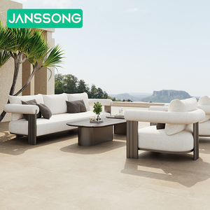 Muebles de Patio, Sofá Moderno para Patio de Hotel, Muebles de Exterior para Piscina, Sofás de Lujo para Exteriores, Sofá de Jardín de Aluminio - Product Image 4