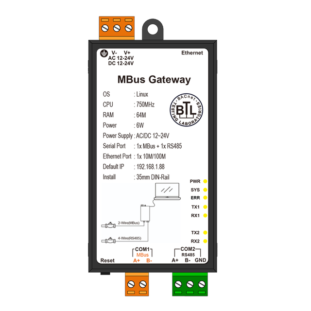 Huayng MBus to Modbus RTU Gateway MOD1011-MBUS Manufacturer's Flow Meter