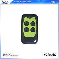 Remote Control Pintu Garasi YET2111, Remote Control Pengganda Kode Belajar Empat Tombol & Kode Bergulir 315/433M