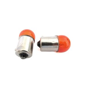 RY10W BAU15S 12V 10W arancio ambra indicatori di direzione moto Blister 2 lampade sferiche per piedi storti sistemi di illuminazione