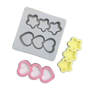 Heart <b>Star</b> Donut <b>Chocolate</b> Mold Silicone Cake Baking Decoration Flexible Fondant Mold Five Pointed <b>Star</b> Shape - Product Image 2