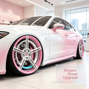 Jantes forgées monobloc à cinq branches Feminine Stance Tuning 15 16 pouces compatibles avec Mini <span class=keywords><strong>Cooper</strong></span> <span class=keywords><strong>Fiat</strong></span> <span class=keywords><strong>500</strong></span> Tesla Model 3 Volkswagen Beetle - Product Image 5