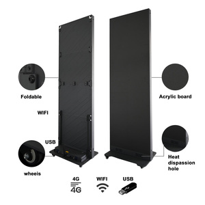 Display LED Pubblicitario Digitale P2.5 P1.5 P1.2 GOB Pieghevole da Interno a Doppia Faccia, Schermo LED Tri-Fold - Product Image 3