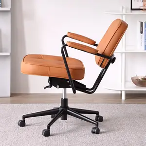 Factory Direct Comfortable Office Furniture Home Modern Simple Office Chair Business Bedroom Back Meeting Leather Chair