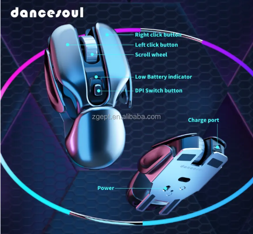 Mini 2.4ghz Wireless Programmable Mute Mouse Wireless Mouse High quality battery charging sleep function wireless mouse