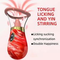 Klitoris-Zungen-Leckvibrator Weibliches Sexspielzeug für Frauen Mundbeißender Oraler Klitoris-Stimulator Saugender Nippel-Orgasmus Erwachsenenprodukt