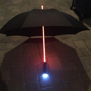 Paraguas Transparentes de Plástico con Luces LED en el Mango, Cambio de Baterí<span class=keywords><strong>a</strong></span> al por Mayor - Product Image 6