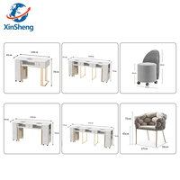 Table de manucure multifonctionnelle de haute qualité, blanche, sur mesure, avec tiroirs, pour les ongles, la beauté, le spa, le salon